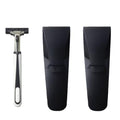 Silicone Razor Travel Case Set of 2 Black Safety Razor Case Compatible with Gillette Parker Merkur Travel Razor Men Razor Holder