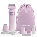 3-in-1 Electric Razor for Women,Dual-Foil Electric Shaver for Woman Face,Legs,Armpit,Rechargeable Bikini Trimmer,Intimate Shaver with Illumination,Public Hair Trimmer Women (Cold Pink)