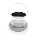 Zyyini Mirror, 3.5 Inch Travel Compact Mirror with Camera for Sunscreen Test, 2X Magnification Portable Lighted Mirror for Handbag, Gifts for Mom Girlfrined