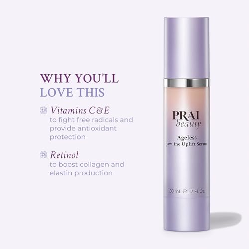 PRAI Beauty Ageless Jawline Uplift Serum - Anti-Aging & Firming - 1.7 Oz