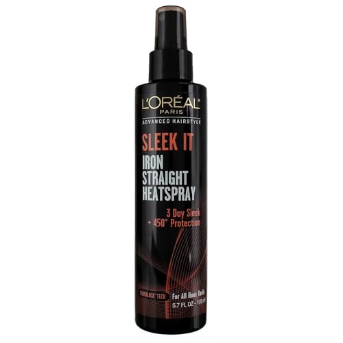 L'Or?al Paris Advanced Hairstyle SLEEK IT Iron Straight Heatspray, 5.7 fl. oz.