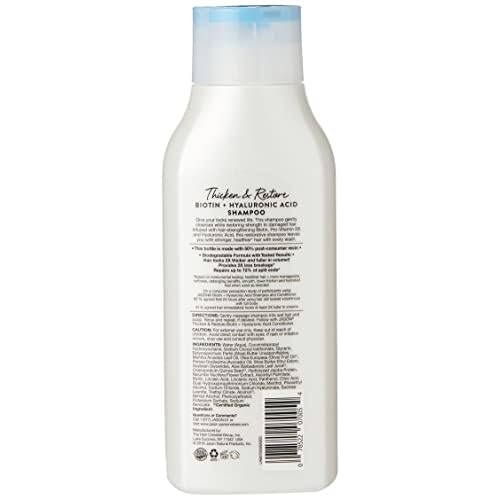 JASON Restorative Biotin Shampoo, 16 oz (Pack of 2)