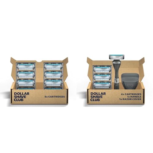 Billie Women¡¯s Razor Refill Blades 5-Blade Cartridges - 8 count & Razors for Women Shave Kit ? Women¡¯s Razor + 4 x 5-Blade Razor Refills + Magnetic Holder