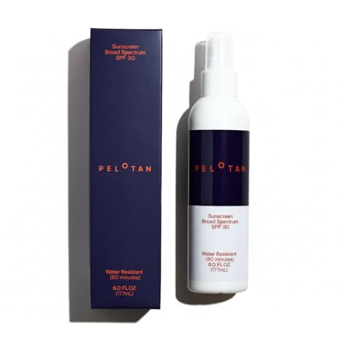Pelotan Sports Sunscreen Spray SPF 30 (6 Fl Oz) - Lightweight, Sweat?Resistant Sun Protection for Cyclists & Runners ? Used by Pro Athletes ? For Sensitive Skin