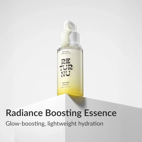 Vitatone Essence, Vitamic C Serum with 5% Niacinamide & Jeju Green Tangerine, for Glass Skin, Clarifying, Radiant Complexion, Fast Absorbing, Korean Skincare (30ml / 1.01 fl. oz)