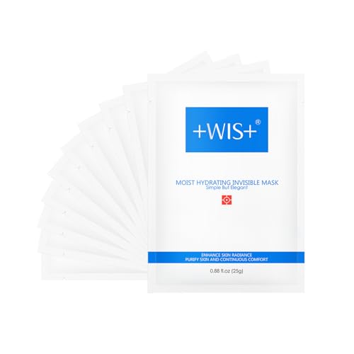 WIS Intensive Hydrating Smoothing Face Facial Sheet Mask 10 Packs, Deeply Moisturizing with Hyaluronic Acid-Witch Hazel for Oil Control & Shrink Pores-Firming & Anti Aging for Men£¦Women