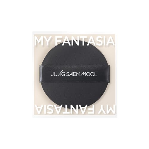 JUNG SAEM MOOL Cushion Puff | Natural Cover Puff for Smooth Fitting, Round Shape 2.1 Inch, Set (10p)