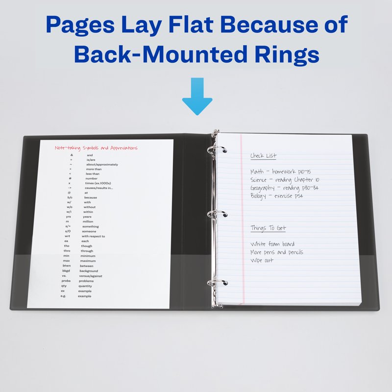 3-Inch Round Ring View Binder for Office & School - Multiple Pack Sizes