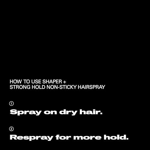 Sebastian Professional Shaper Plus Hairspray | Touchable, Humidity Resistant, Extra Hold | 24 Hour Flexible Styling Control | For All Hair Types