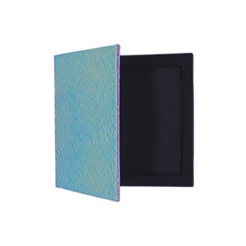 unbrand Mermaid Fish-Scale Pattern Change Empty Magnetic Eyeshadow Blush Highlighters Palette makeup tools 10x10cm