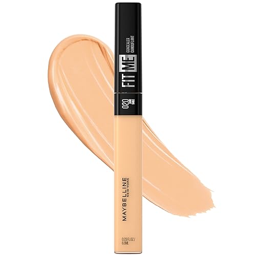 Maybelline Fit Me Matte + Poreless Face Powder & Liquid Concealer Makeup Bundle, 1 Count Each