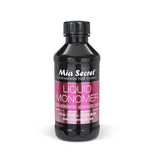 Mia Secret 4oz Liquid Monomer + 1oz Peach Scented Monomer Drops