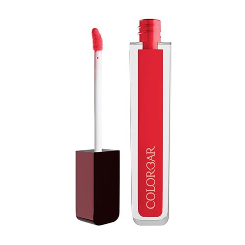 Colorbar Powerkiss Vegan Matte Lipcolor - Hydrating Matte Lipstick - Talc-Free and Highly Pigmented Liquid Lipstick - 003 Hot Fire - 0.16 oz