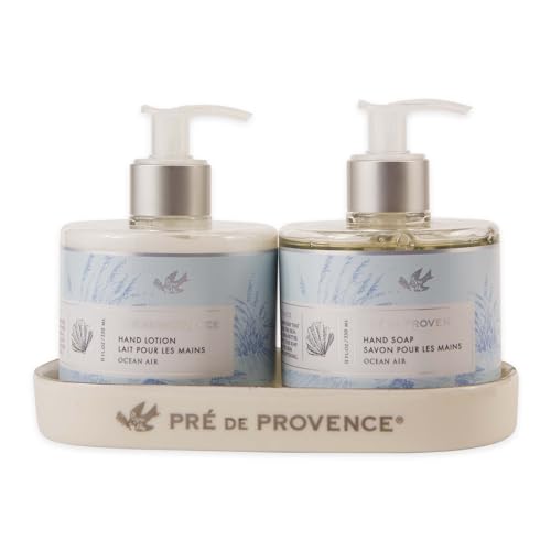 Pre de Provence Collection Liquid Hand Soap, Sooths & Softens while Cleansing, Enriched with Shea Butter, Vitamin E & Glycerin, Soft & Soothing, 11 fl oz, Ocean Air