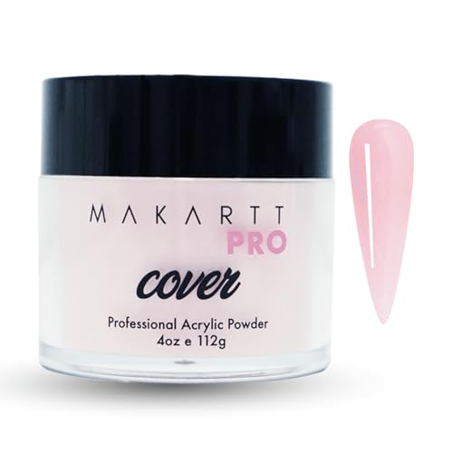 MakarttPro Acrylic Powder - 112g/4oz Nail Cover for Extension, Perfect for Professional Private Nail Technicians (Rose Petal)
