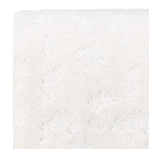Nicole Miller - Washcloths, Soft & Absorbent Cotton Towels, Dorm Room Essentials, Set of 4 (Celina Collection, Cream)