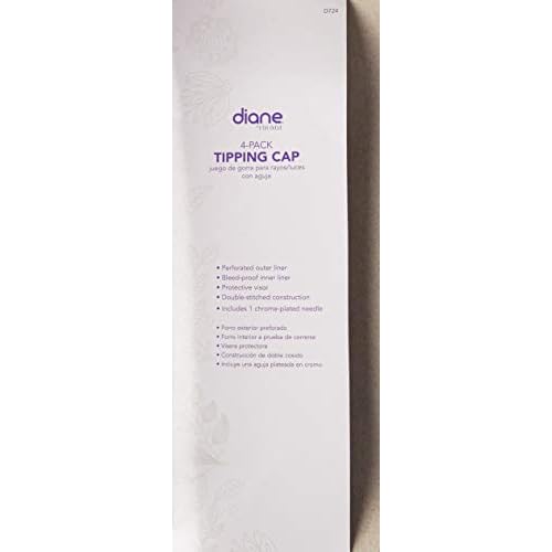 Diane Hair Frosting/Tipping Cap with Hook, Pack of 4
