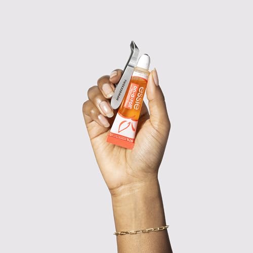 Tweezerman x Essie: The On-The-Go Cuticle Expert Bundle - Essie's On a Roll Apricot Cuticle Oil and Tweezerman's Mini Cuticle Nipper