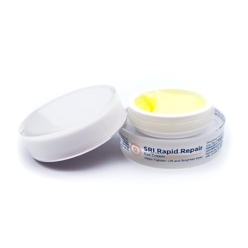 SRILabs Rapid Repair Eye Cream - Helps Tighten, Lift and Brighten Eyes - Hyaluronic Acid for Deep Hydration and Plumping - Antioxidant Defense to reduce darkness and discoloration