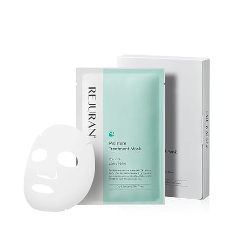 REJURAN¢ç Moisture Treatment Mask, c-PDRN¢ç - Hydrating Facial Sheet Mask, Repairs Skin Barrier and Retains Moisture with PDRx, Korean Skin Care 5-Pack
