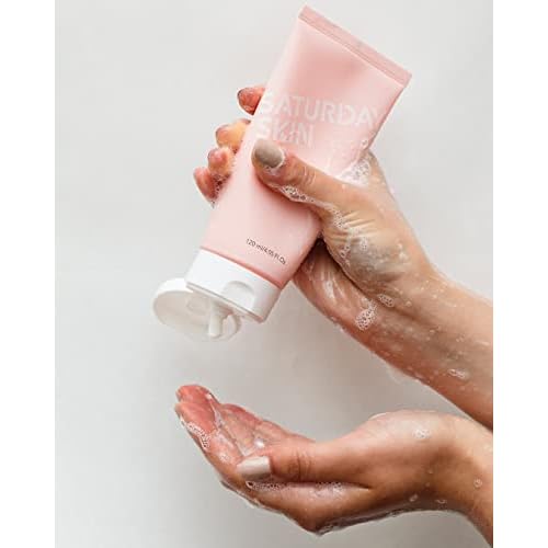 Saturday Skin Face Cleanser Hydrating Foam Cleanser Face Wash Hydrating Gentle Facial Gel Cleanser Makeup Remover Sensitive Skin Face Wash