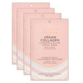 Pacifica Vegan Collagen Hydrate & Plump Face Mask 4-Pack ? Hydrating & Plumping Peptide-Infused Sheet Mask for Dewy Skin, with Vegan Collagen, Cucumber & Aloe, Clean Beauty Skincare?