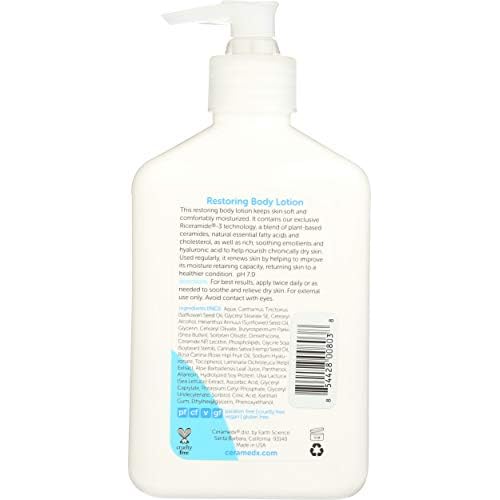 Ceramedx - Restoring Body Lotion | Natural Ceramide Lotion for Dry, Sensitive Skin | Cruelty Free, Vegan & Fragrance Free | 12 fl oz