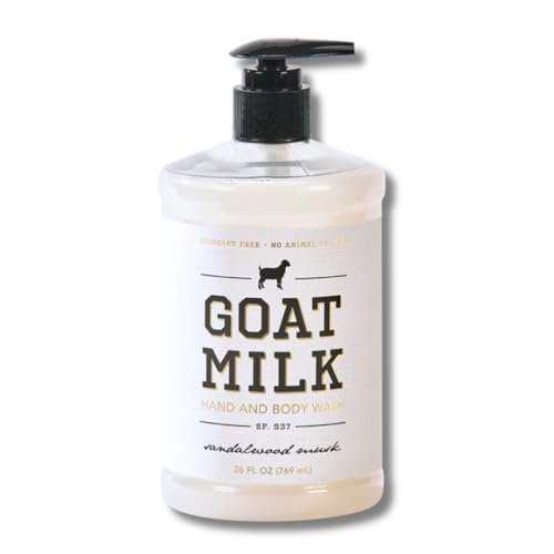 San Francisco Soap Company Goat Milk Hand And Body Wash | Sandalwood Musk | Dye-Free Body Wash And Hand Soap | Enriched With Nourishing Goat Milk | Unisex Fragrance | 25.5 Fl Oz
