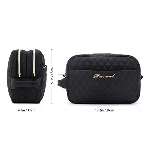 VanFn Cosmetic Bags, Makeup Bag Cosmetic Bag for Women Cosmetic Travel Makeup Bag Large Travel Toiletry Bag for Girls Make Up Bag Brush Bags P.Travel Series