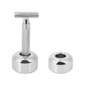 2 Pack Aluminum Alloy Razor Base, Safety Razor Alloy Stand for Bathroom Accessory, Desk Pen Holder Toothbrush Shaving Base