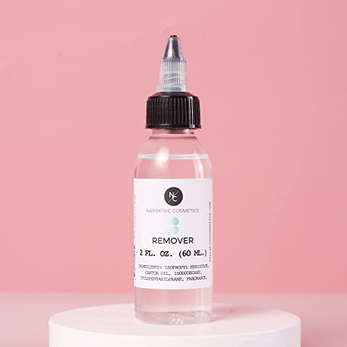 Narrative Cosmetics Alcohol Free Makeup Remover for Alcohol Activated Makeup - Perfect for Special FX, Theater, Film, and Halloween - 2 Fl Oz (60 ml)