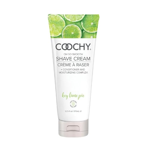 Coochy Shave Cream - Moisturizing Shave Lotion - Gentle Intimate Shaving Cream - For Bikini Area, Underarms, Legs & More - Rash-Free, Hydrating Formula - Key Lime Pie 12.5floz/ 370mL