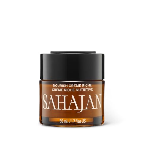 Sahajan Nourish Cr?me Riche with Vitamin C + Centella | Clinically-Proven Clean Ayurvedic Anti-Aging Rich Facial Moisturizer | Fine Lines & Wrinkles, Firming, Anti-Aging | 1.7 fl oz