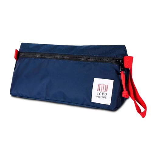 Topo Designs Dopp Kit - Travel Bag for Personal Care Essentials, Self Standing Shape, Fully Lined, Recycled Nylon