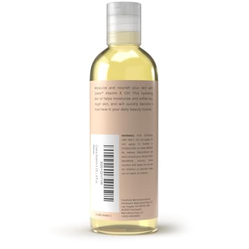 Coera Vitamin E Oil | 5,000 IU | 4 fl oz | Moisturizing & Nourishing Skin Oil for Face, Hands, and Body | Free of Parabens, SLS, & Fragrances
