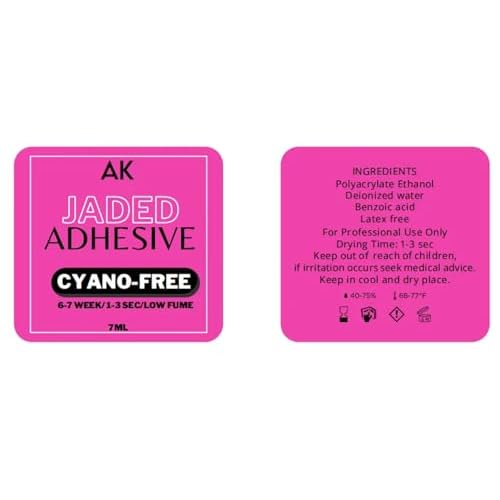 AK Luxe Cyano-Free Eyelash Extension Sensitive Glue ? Polyacrylate Adhesive, 5ml, 1?3 Sec Drying, 6?7 Week Retention, Low Fume, Water-Resistant, Professional Lash Artist Adhesive