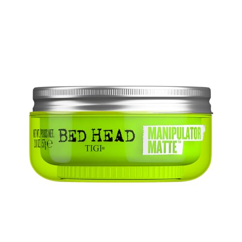 TIGI Bed Head Manipulator Matte Hair Wax,Strong Hold Sculpting and Styling Paste for Short to Medium Hair,2.01 oz,(Pack of 2)