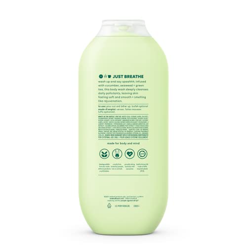 Method Body Wash, Daily Zen, Paraben and Phthalate Free, 18 oz (Pack of 2), Detoxifying