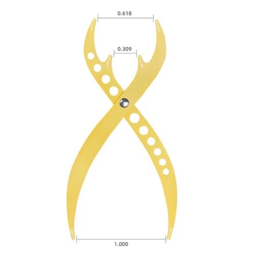 Eyebrow Golden Ratio Ruler, 1:0.618 Makeup Measurement Tool, Eyebrow Marking Caliper, Eyeliner Lips Semi Permanent Tattooing Tools (Black)