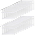 20 PCS Mesh Makeup Bag Double-Layer Mesh Zipper Pouch Bags Clear Cosmetic Bag Nylon Travel Organizer Bags Toiletry Storage Bag Pencil Pouch with Zipper (White, Double-Layers A5)