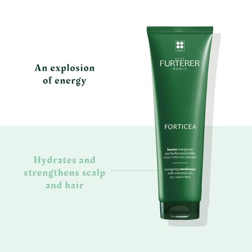 Rene Furterer Forticea Strengthening Conditioner - Fortify Hair and Prevent Breakage with Rosemary Oil and Guarana Extract - Gentle, Daily Use Formula - Silicone, Sulfate, Paraben-Free - 5 fl. oz.