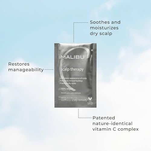Malibu C Scalp Therapy Wellness Remedy ? Dry Scalp Treatment to Soothe and Moisturize Dry Skin with Vitamin C and Zinc Gluconate ? Restores Manageability