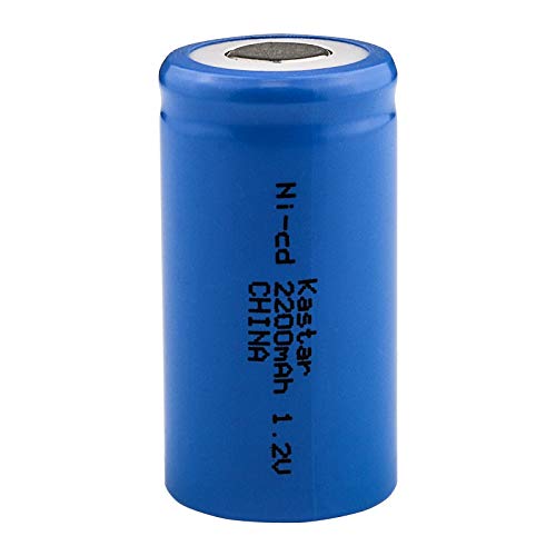 Kastar SC 1.2V 2200mAh Ni-CD SubC Rechargeable Battery Flat Top for Wah 745-800 Electric Razor, Wah 4000 Shaver, Wah 9876 Trimmer, Medical Instrument/Equipment, Controlled Devices, Electric Tools