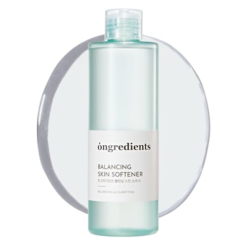 ONGREDIENTS Balancing Skin Softener | Trouble Care Facial Toner | Panthenol, Hyaluronic Acid, Heartleaf, Hydrating Balance Care for Dry, Sensitive Skin | Vegan, Korean Skin Care 250ml / 8.45 fl Oz