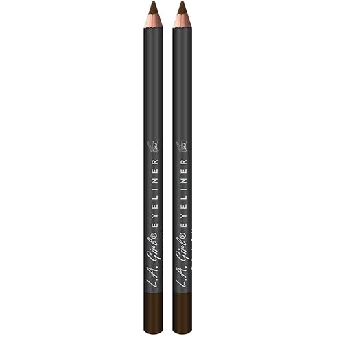 L.A. Girl Eyeliner Pencil, Medium Brown GP614 (Pack of 2)