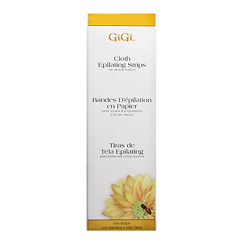 Gigi Cloth Epilating Strips 100 Count, Large 3" X 9", 100 Strips
