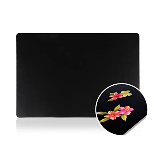 10Sheets Plastic Nail Art Palette Nail Painting Board Nail Drawing Board Nail Painting Mixed Color Palettes Paint Mixing Palette for Nail-Art Beauty Salon Color Cream Mixing, Black