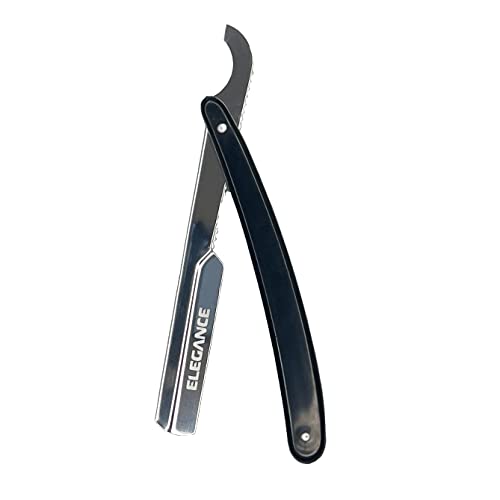 Elegance Turkish Slide Less Straight Razor Holder (Black & Silver)