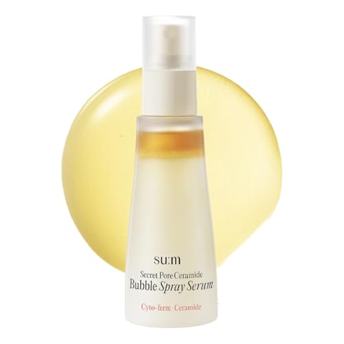 SU:M Secret Pore Ceramide Bubble Spray Serum (2 fl oz) - Korean Skincare Hydrating, Pore-Refining Mist for Skin Barrier Strengthening with Cyto-ferm Activator¢â, Salicyloyl Phytosphingosin