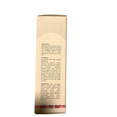 RETINOL SERUM 2% Shelo NABEL Mejora la apariencia del tono y la textura de la piel (FDA Aproved)